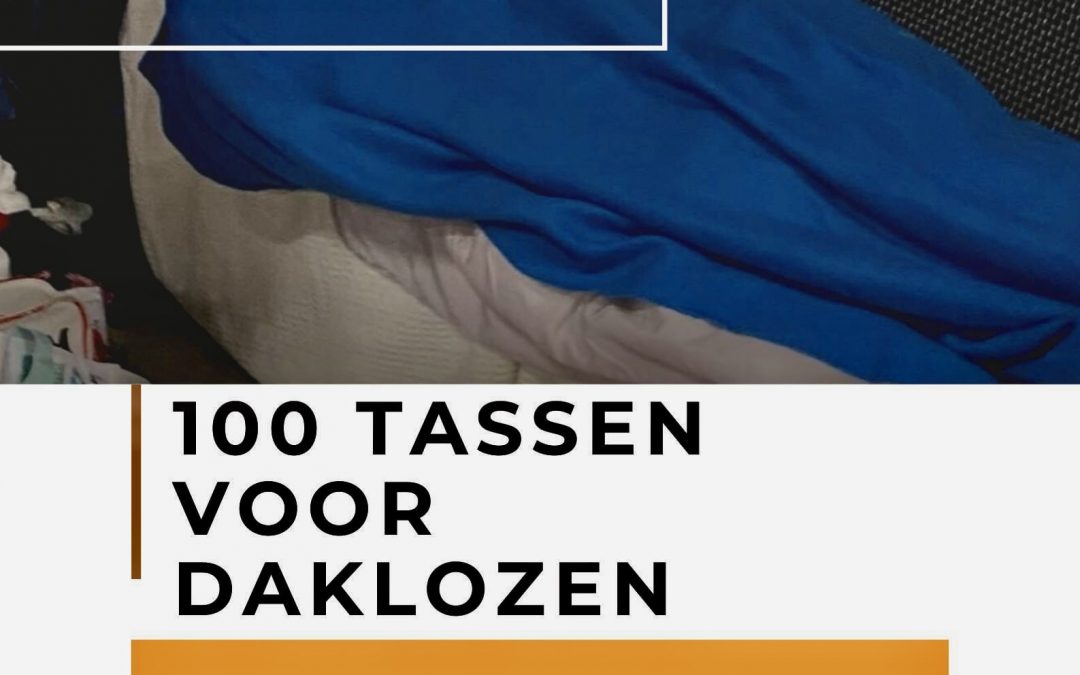 100 tassen voor de daklozen